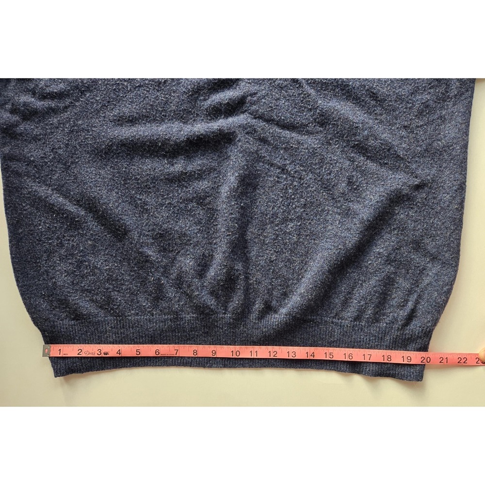 Small hole - Vtg Pendleton Lambswool Sweater Mens XXL Blue Gray Cozy Fall Winter - Picture 7 of 10